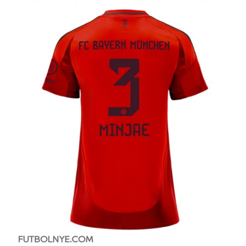 Camiseta Bayern Munich Kim Min-jae #3 Primera Equipación para mujer 2024-25 manga corta